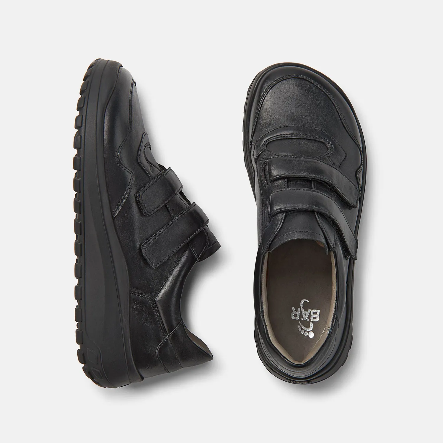 BÄR Jori sneakers piele negri velcro
