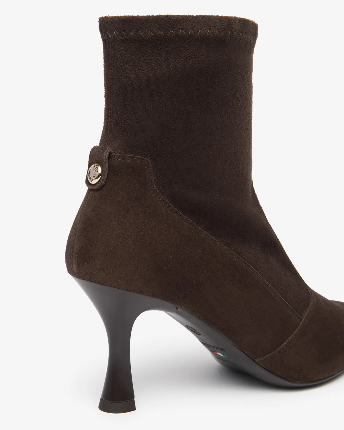 NeroGiardini botine dama piele intoarsa toc 75 mm