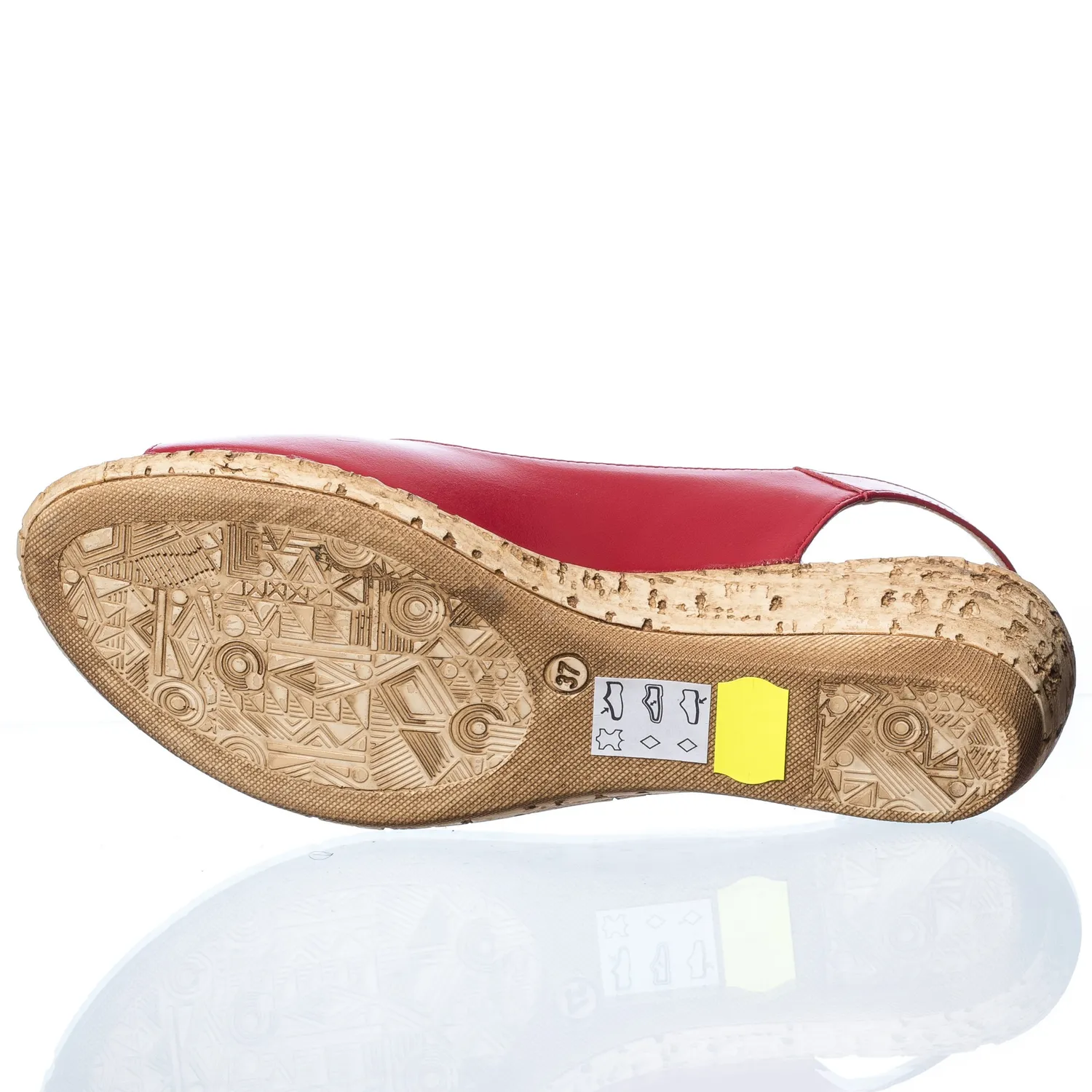 Catinca Shoes SP 29 R sandale dama rosii piele naturala