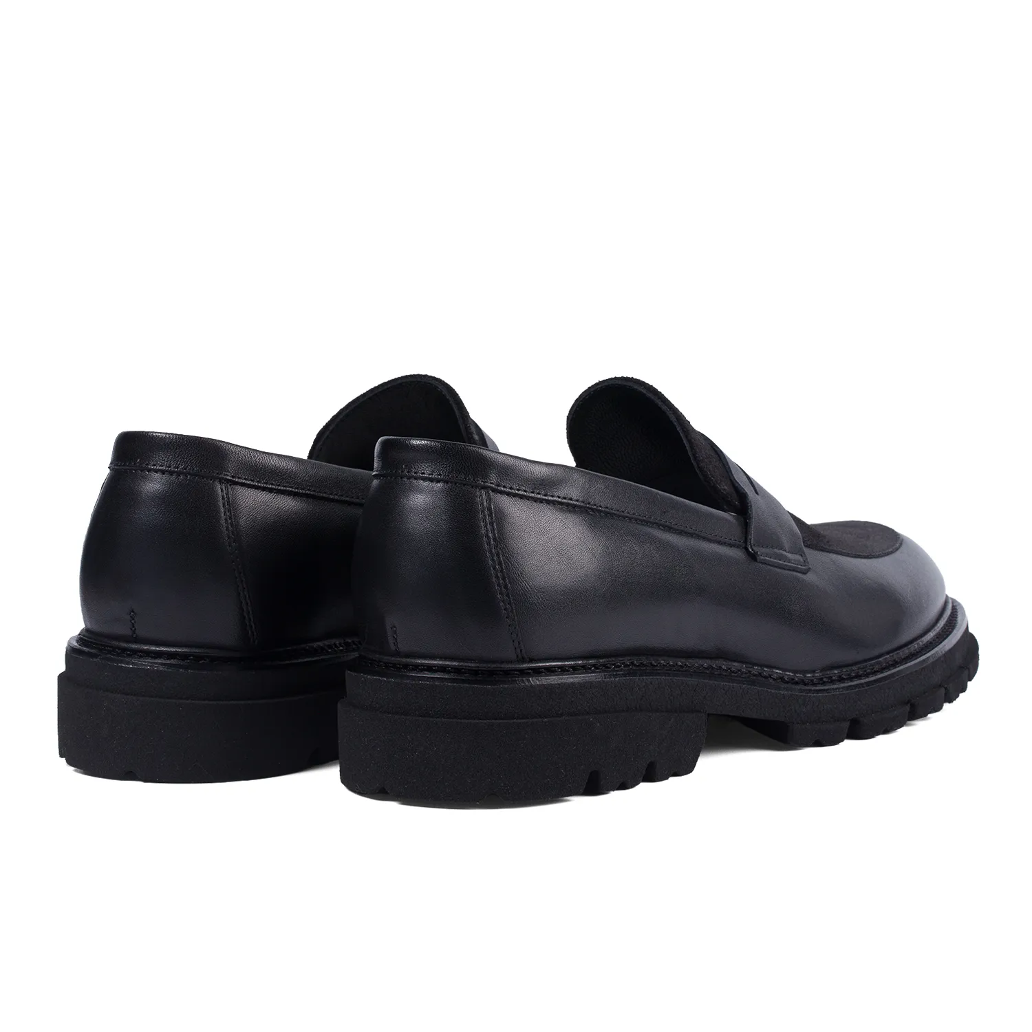 Lucas Shoes Ezra Ukr mocasini negri velur box piele