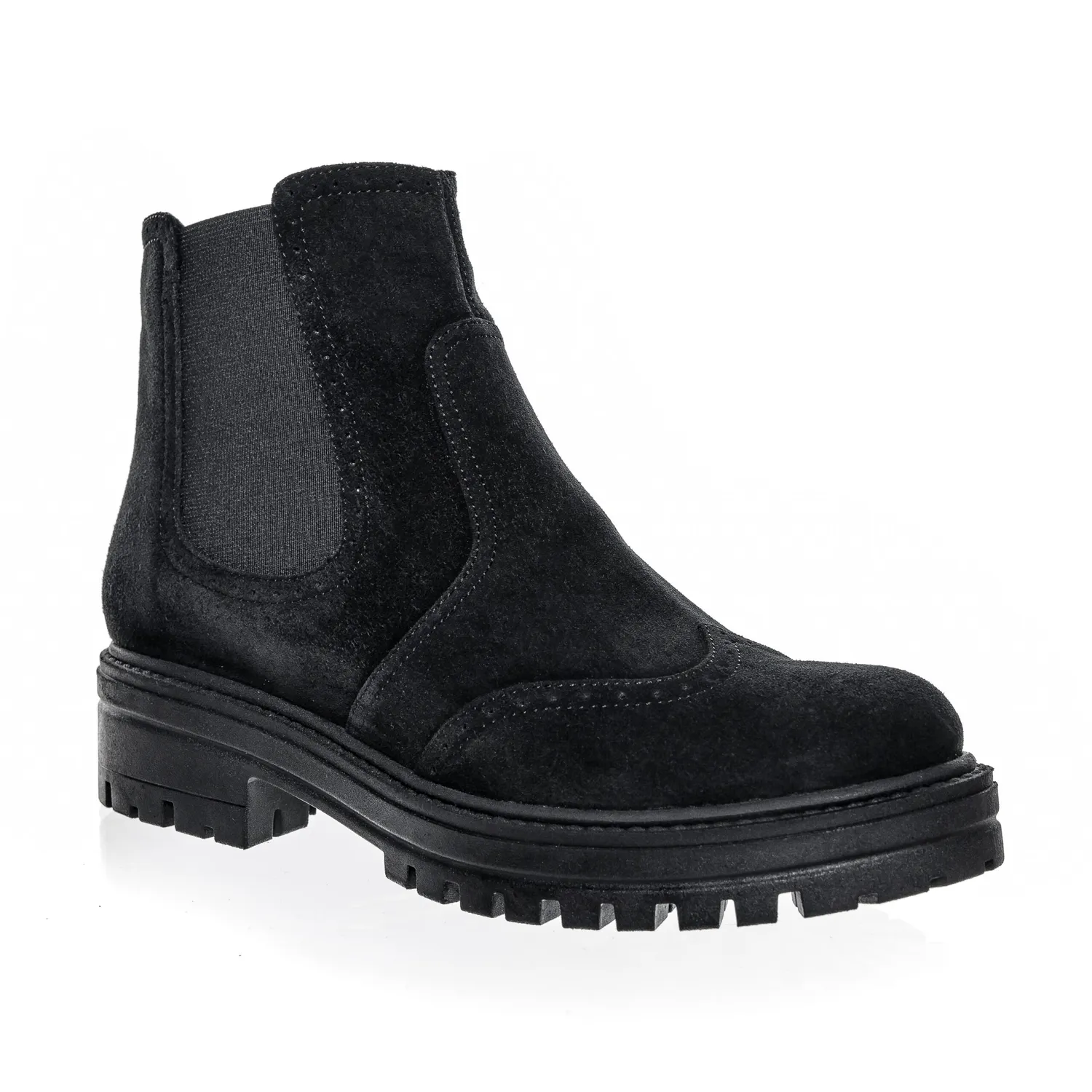 Catinca Shoes GX22 NA botine dama piele negru antilopa