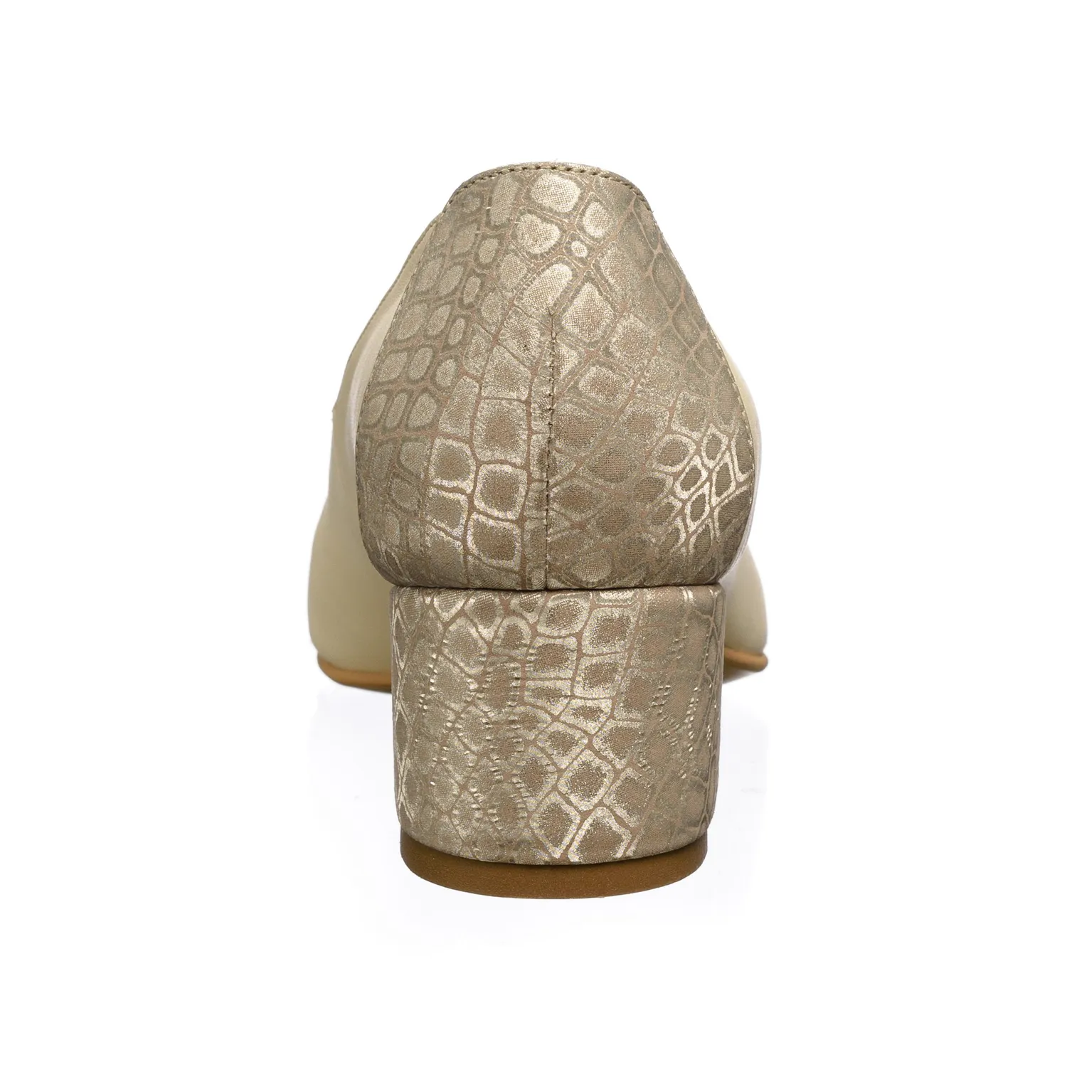 Pantofi dama piele naturala Catinca Shoes A7 bej pietricele roz