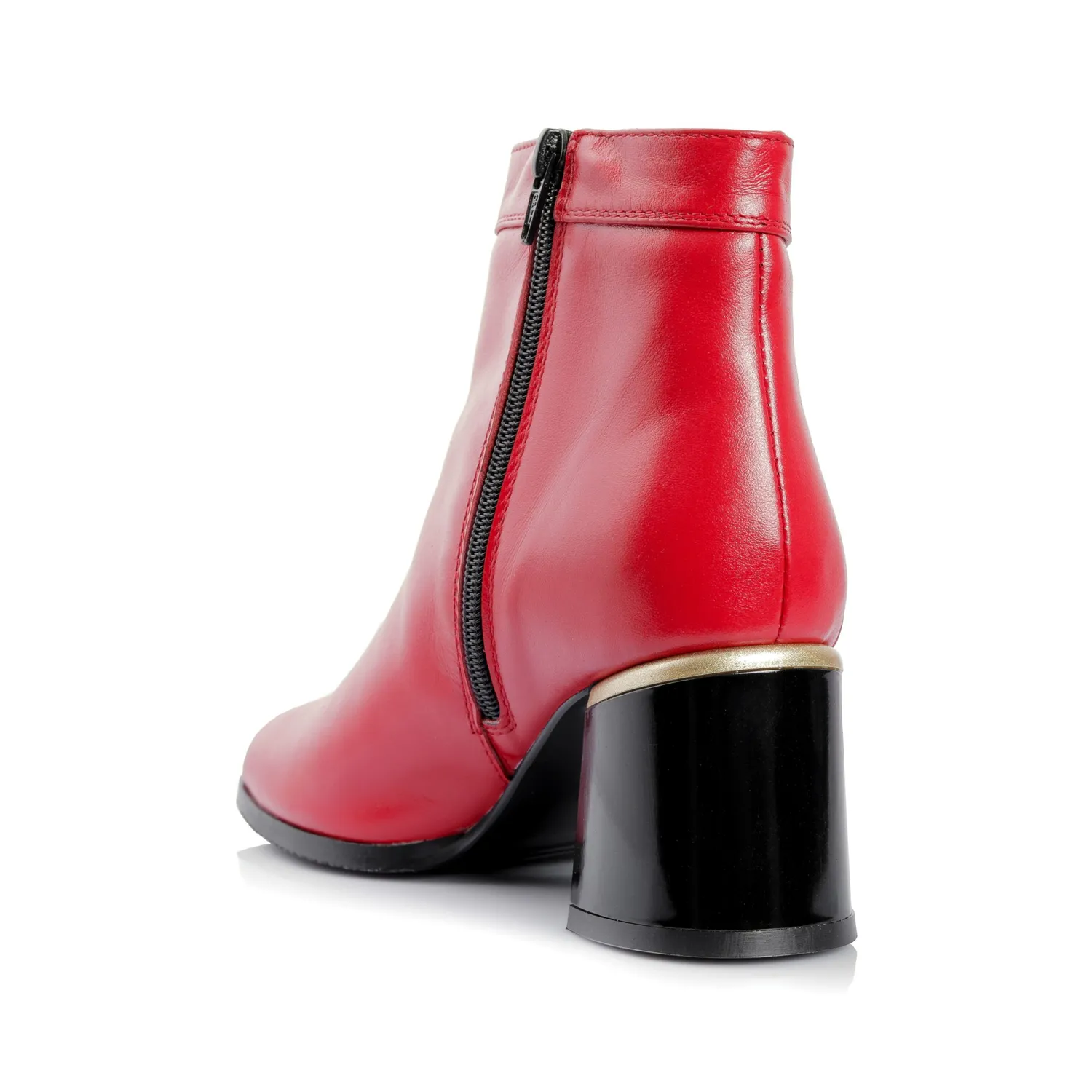 Catinca Shoes G441 RB ghete dama rosu box piele