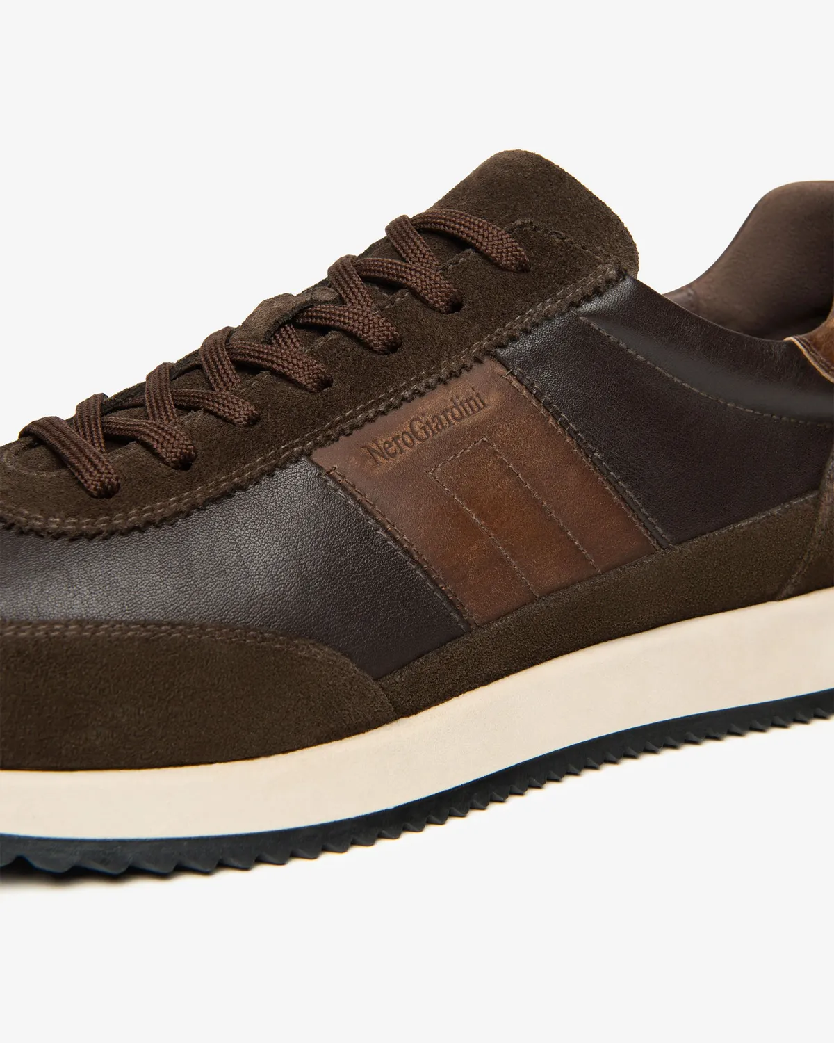 NeroGiardini sneakers barbati piele nabuc toamna