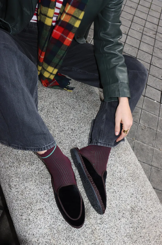 Flagelus Bruna Black pantofi belgieni negri