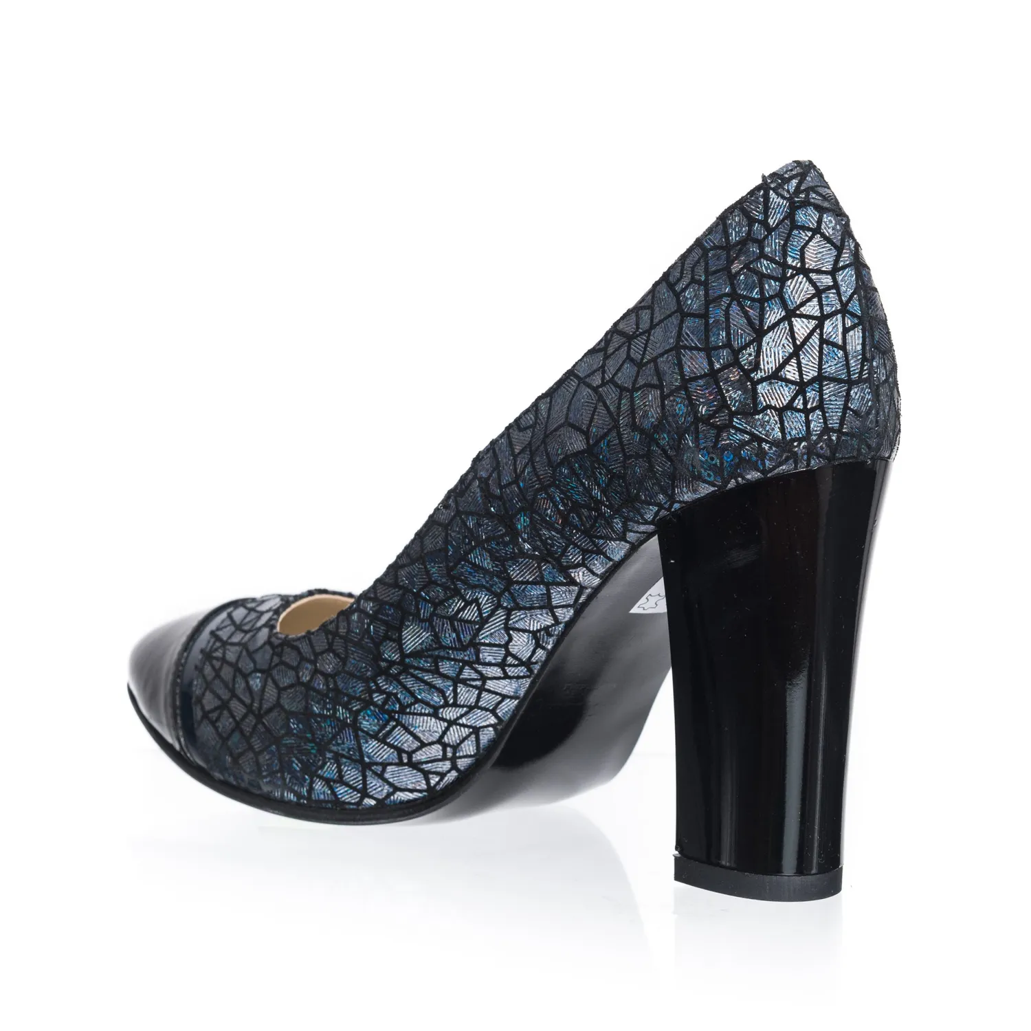 Catinca Shoes 2696 SANL pantofi piele solzi albastru