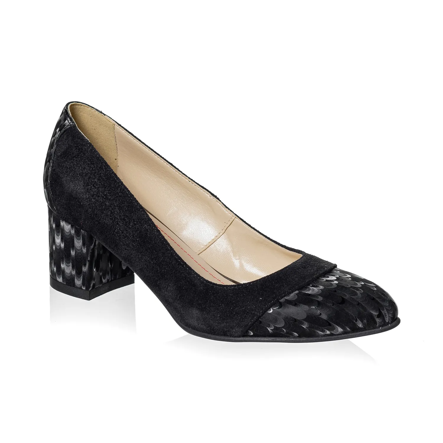 Catinca Shoes A5 NA3D pantofi dama piele negru 3D