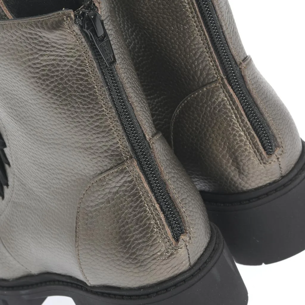 Ana Urbana Shoes Berlin bocanci aurii piele naturală