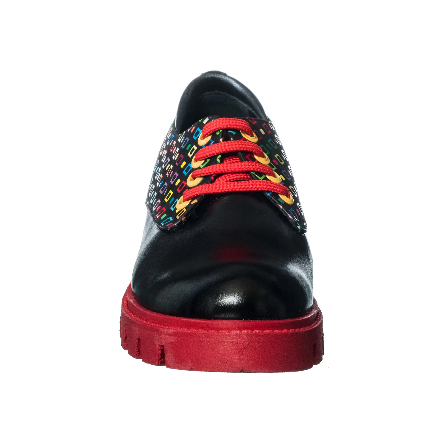 Catinca Shoes X5 NBPC pantofi damă piele negru pătrățele