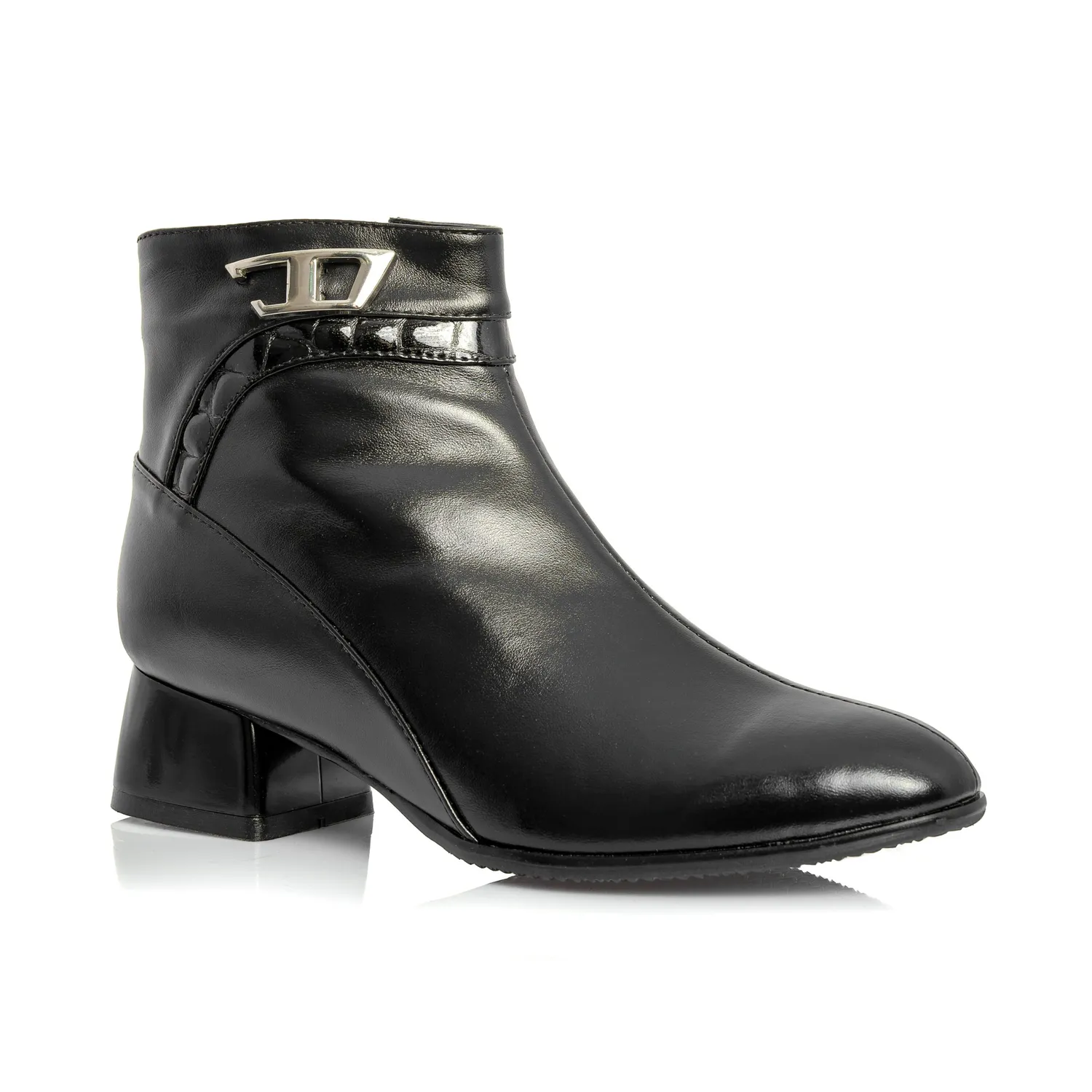 Catinca Shoes GX55A NBC ghete dama piele negru croco