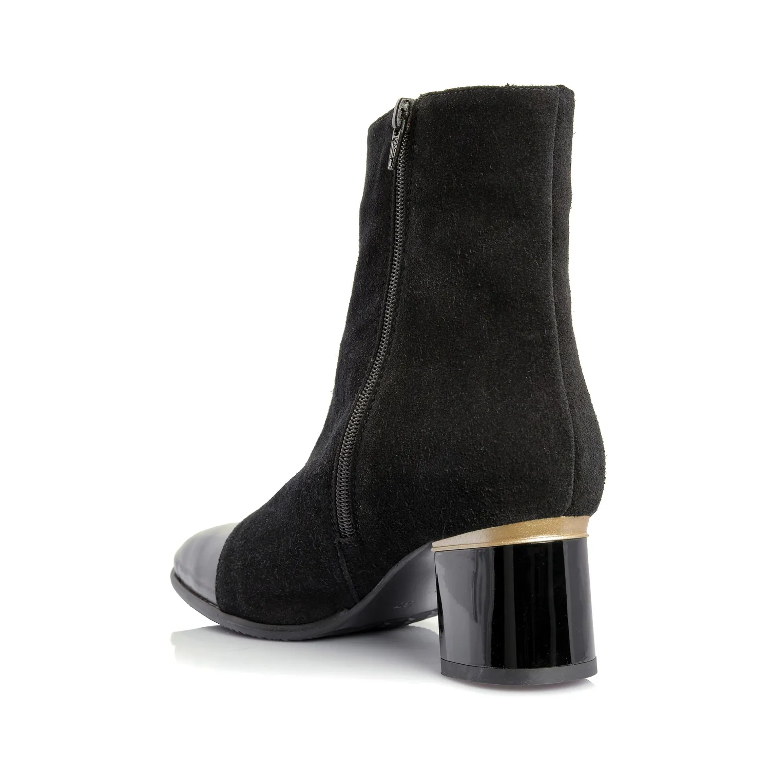 Catinca Shoes GX75A NA ghete dama piele negru lac