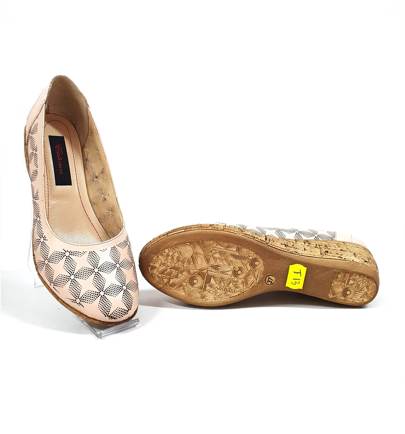 Catinca Shoes T13 BJ pantofi dama bej perforati