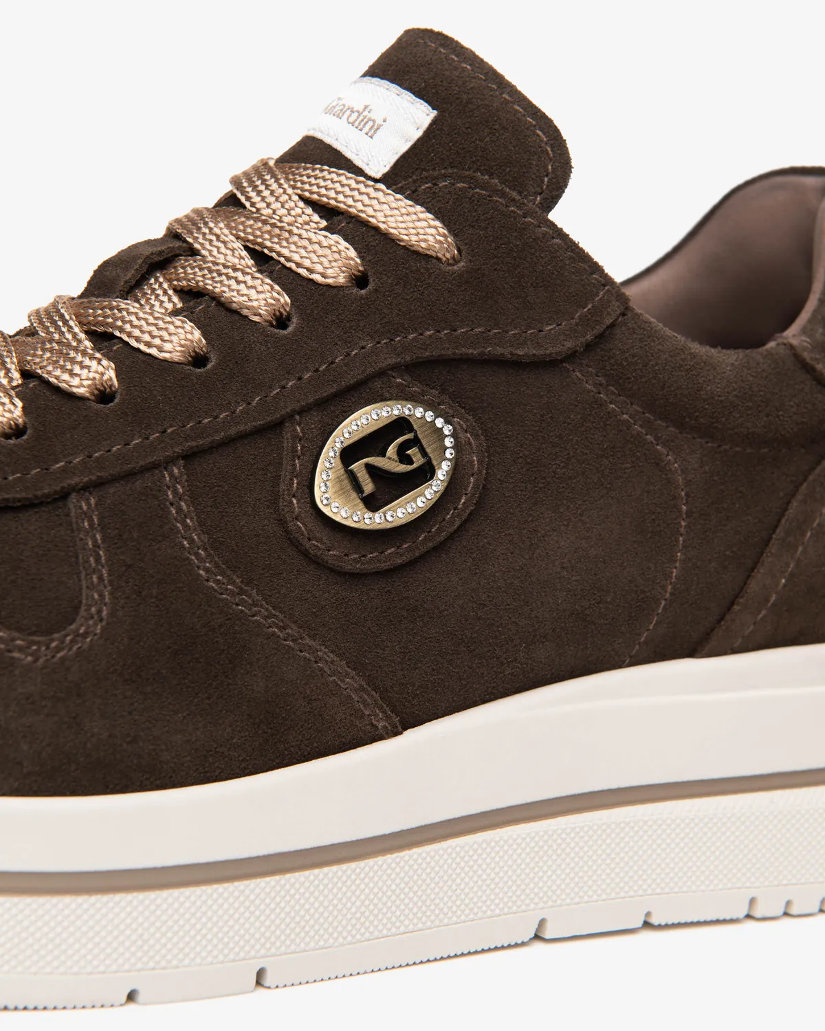 NeroGiardini sneakers damă piele întoarsă platformă 45 mm