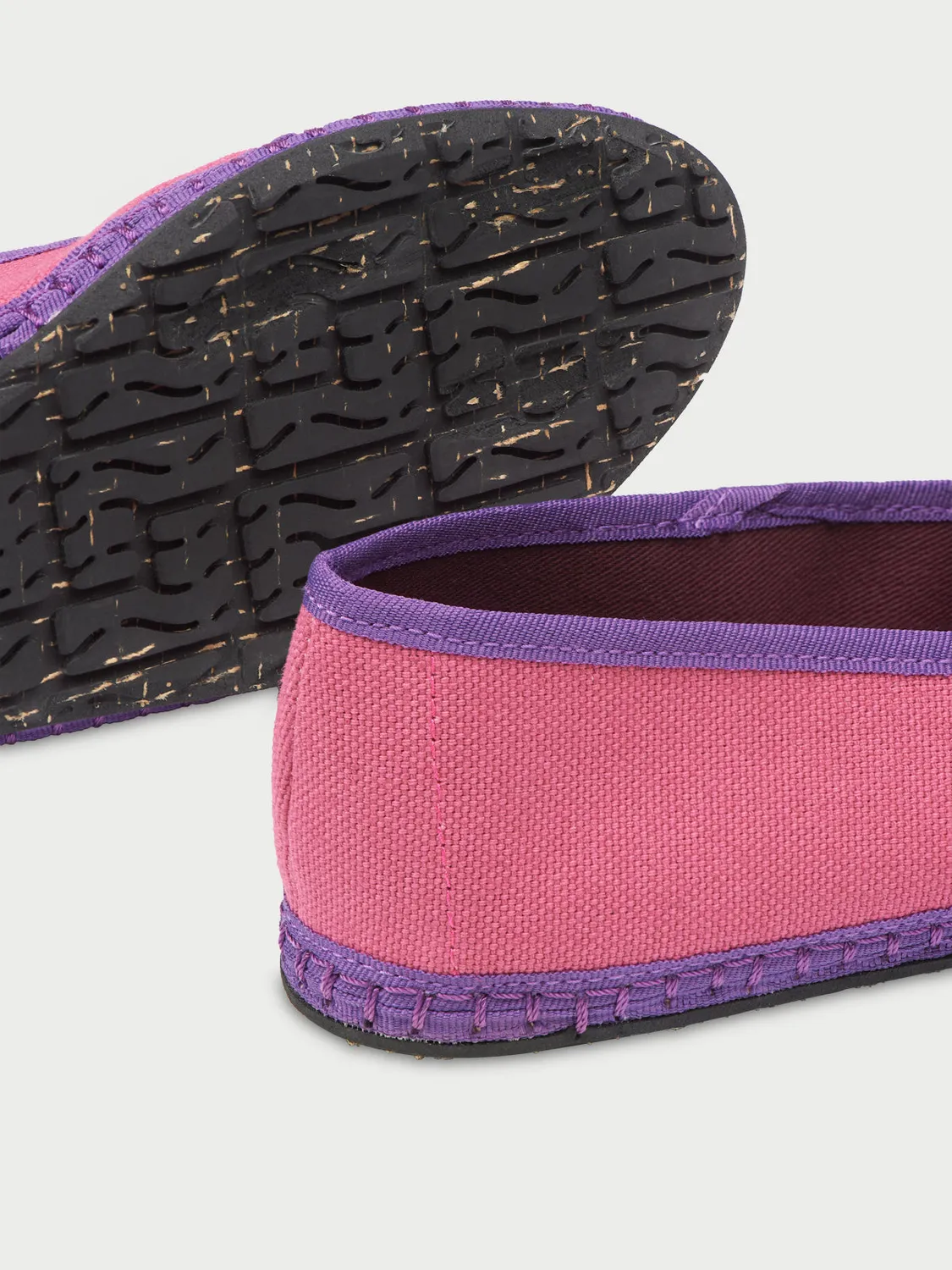 Flagelus Nara papuci in roz cu violet
