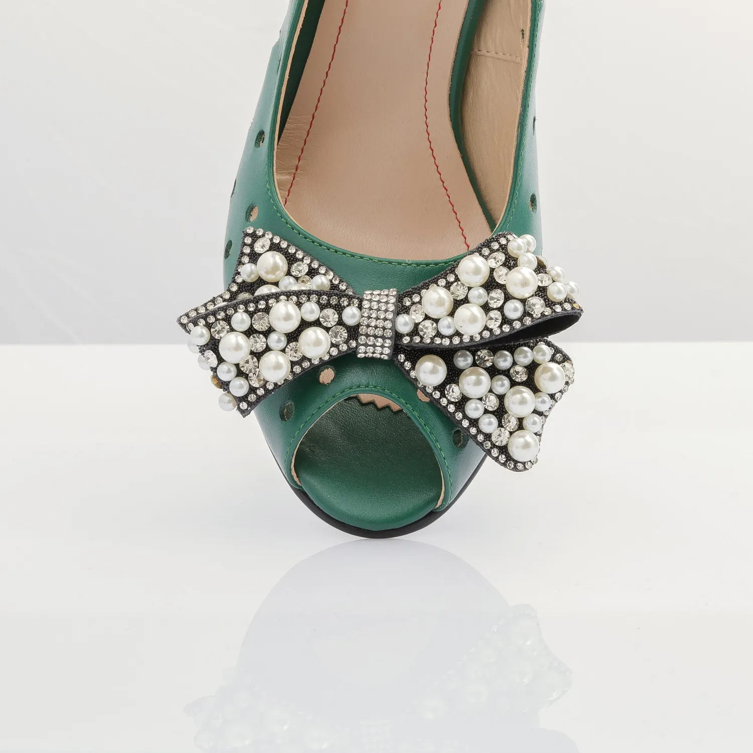Catinca Shoes F24M VB sandale damă piele verde box