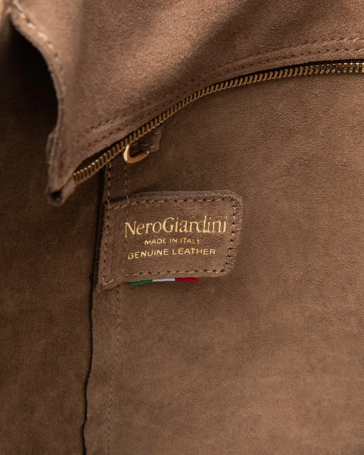 NeroGiardini geantă shopping piele întoarsă damă