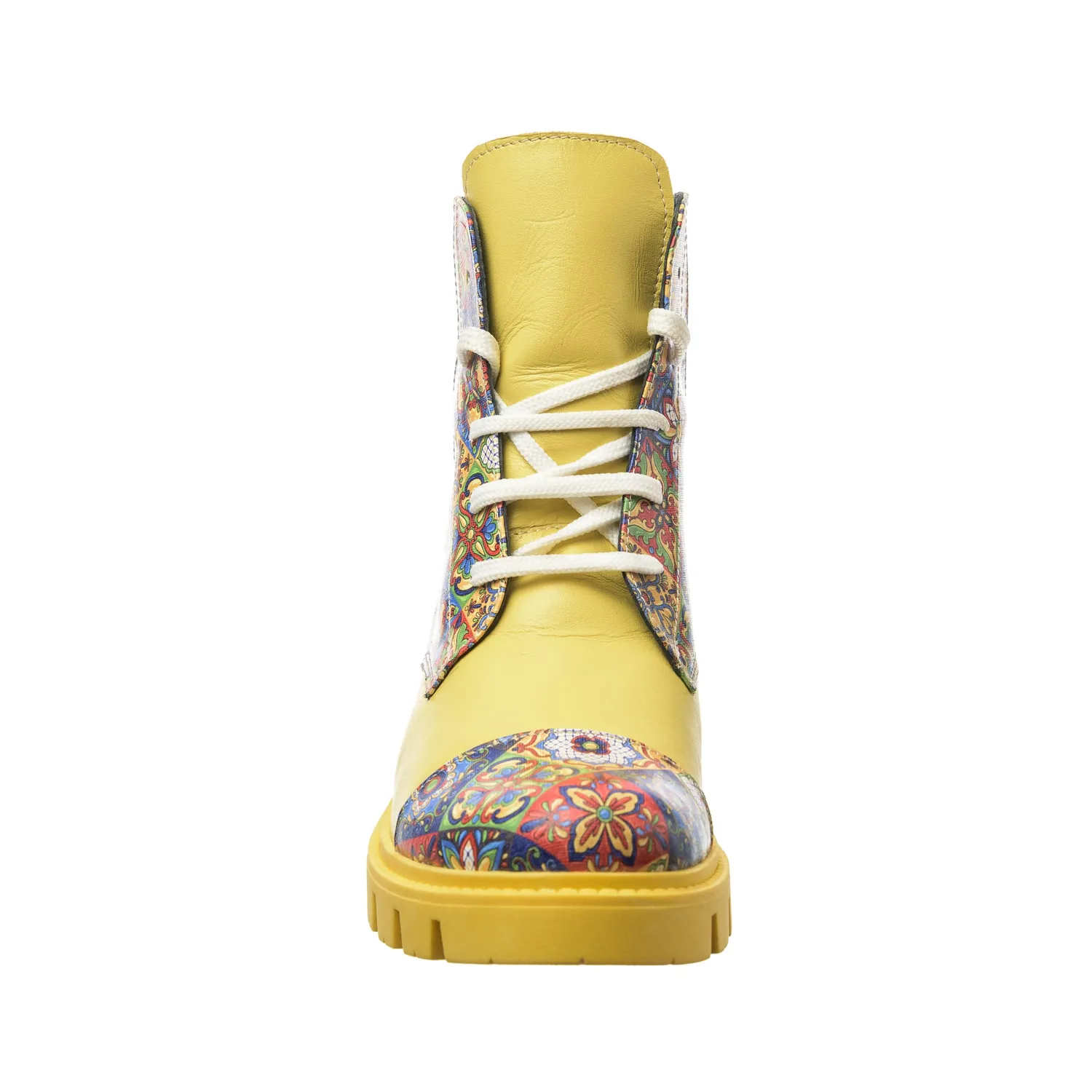 Catinca Shoes BC20 GBM3D bocanci dama piele galben