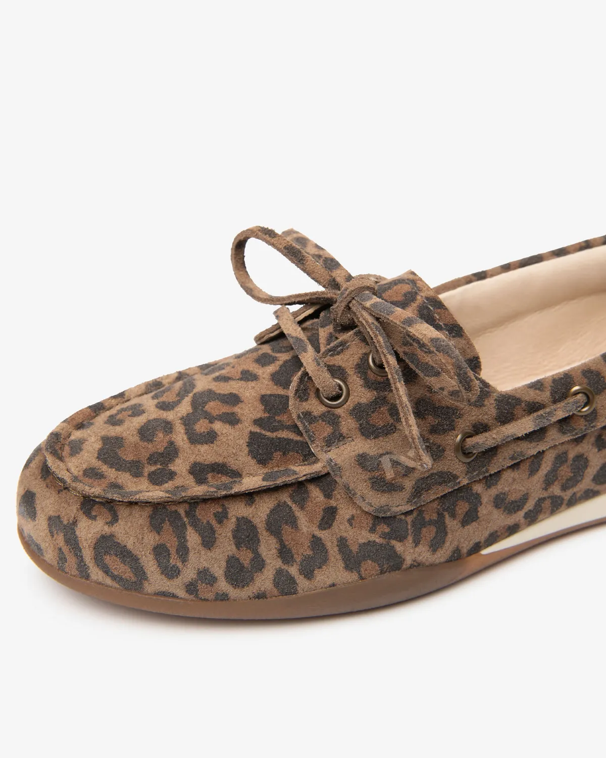NeroGiardini mocasini damă piele întoarsă animal print