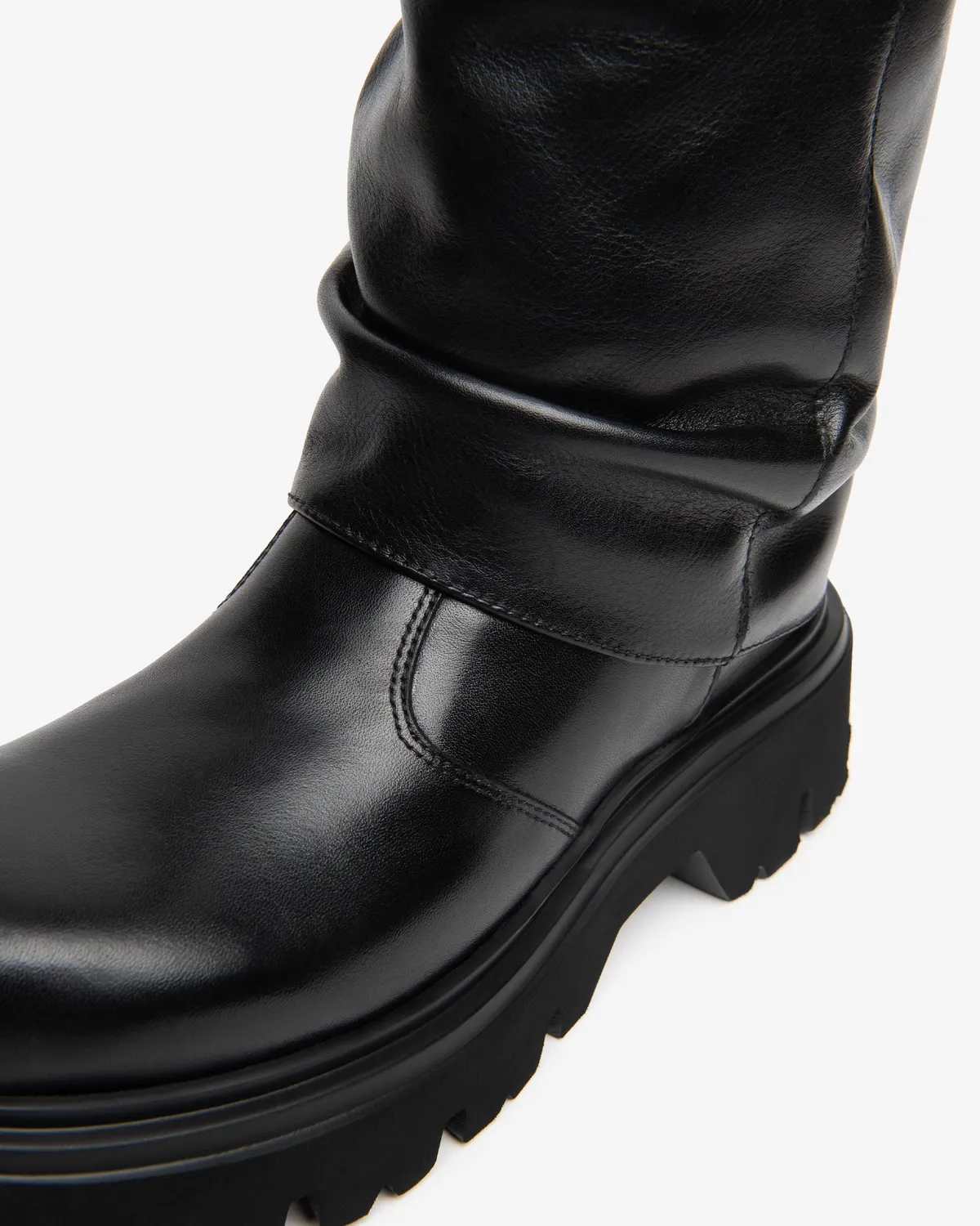 NeroGiardini cizme piele damă biker toc 55 mm