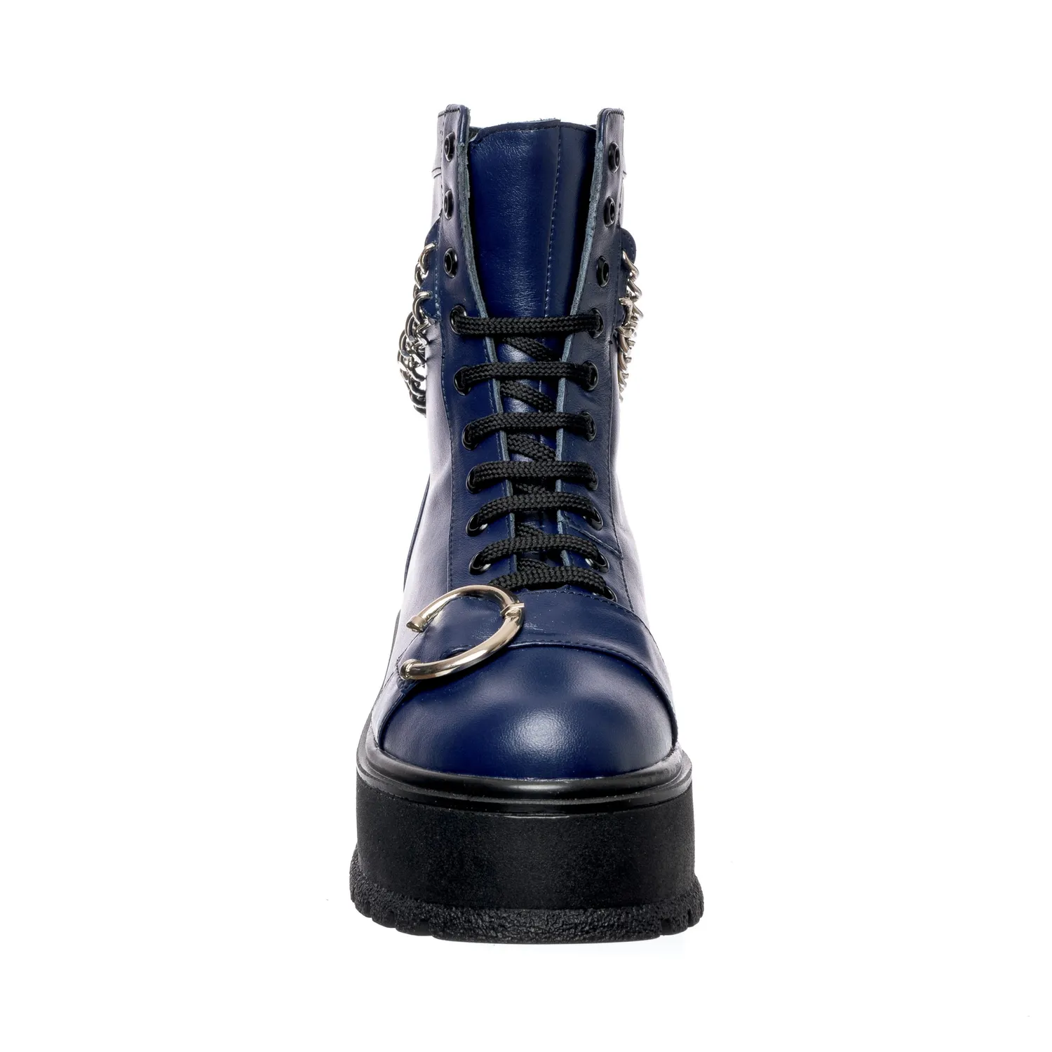Catinca Shoes Blue Box BC34 BB bocanci dama piele albastri