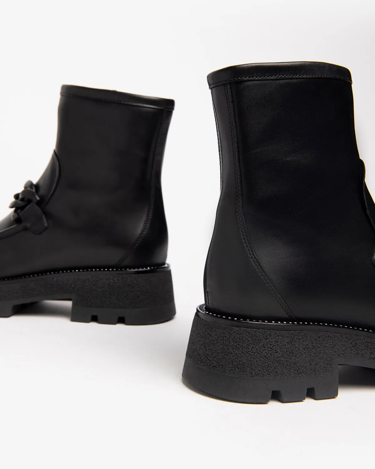 NeroGiardini Botine Combat Piele cu DryGo Marimi 35-41
