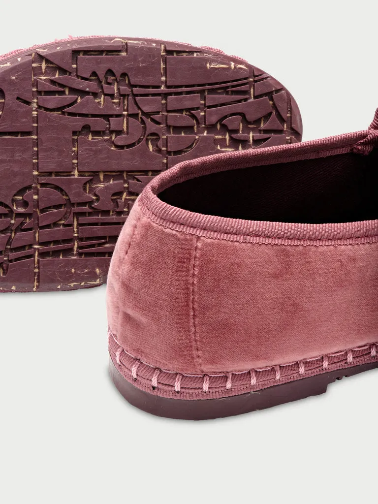 Flagelus Claire Pink pantofi mary jane roz catifea