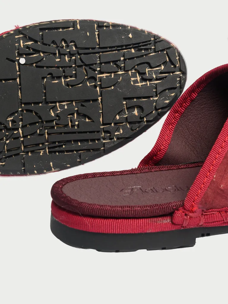 Flagelus Cinna Burgundy pantofi belgian matase bordo
