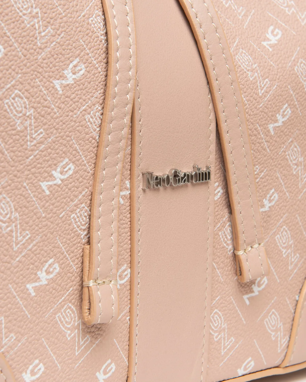 NeroGiardini geanta piele tip galeata monogram marime unica