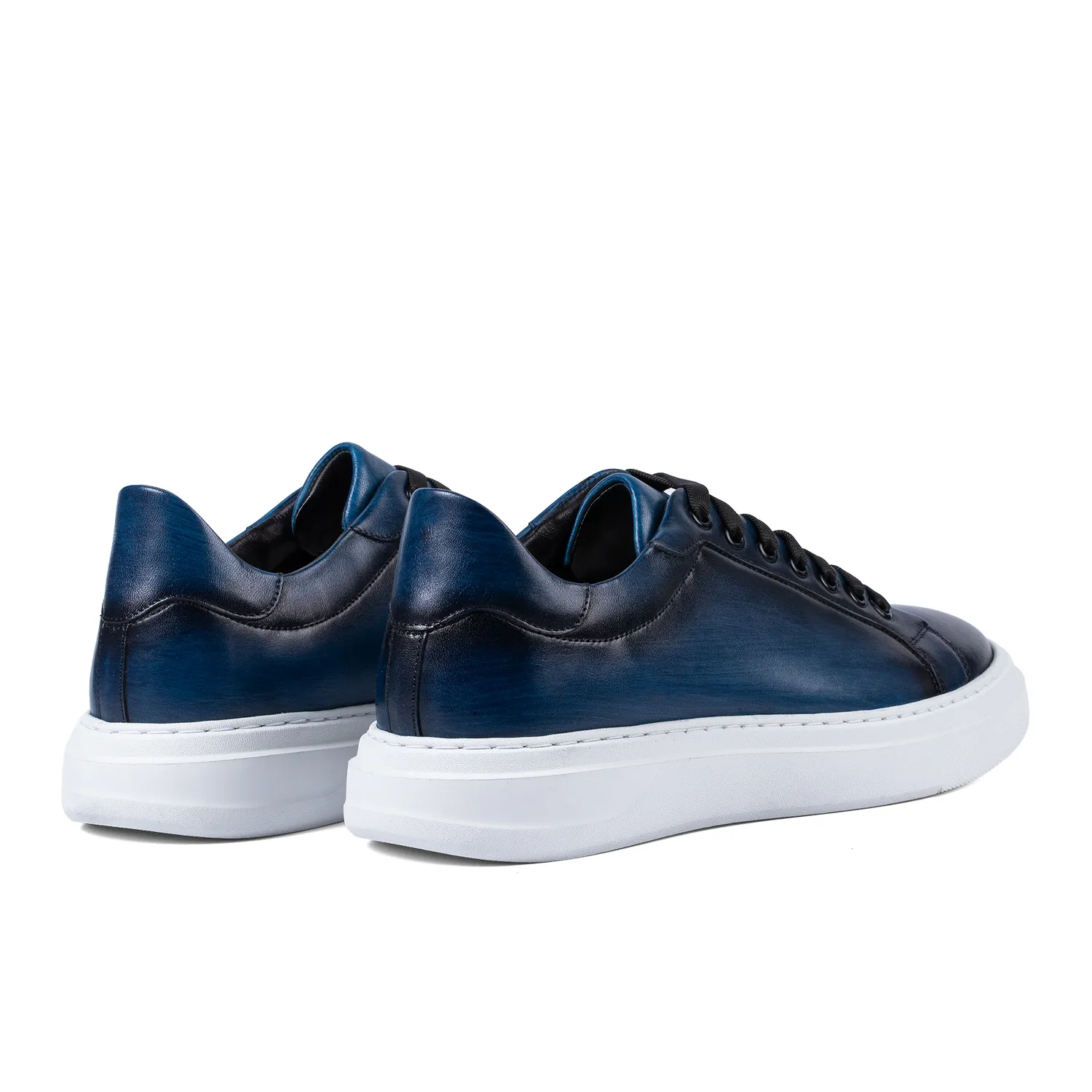 Lucas Shoes 510 Chile Blue sneakers barbati albastri piele