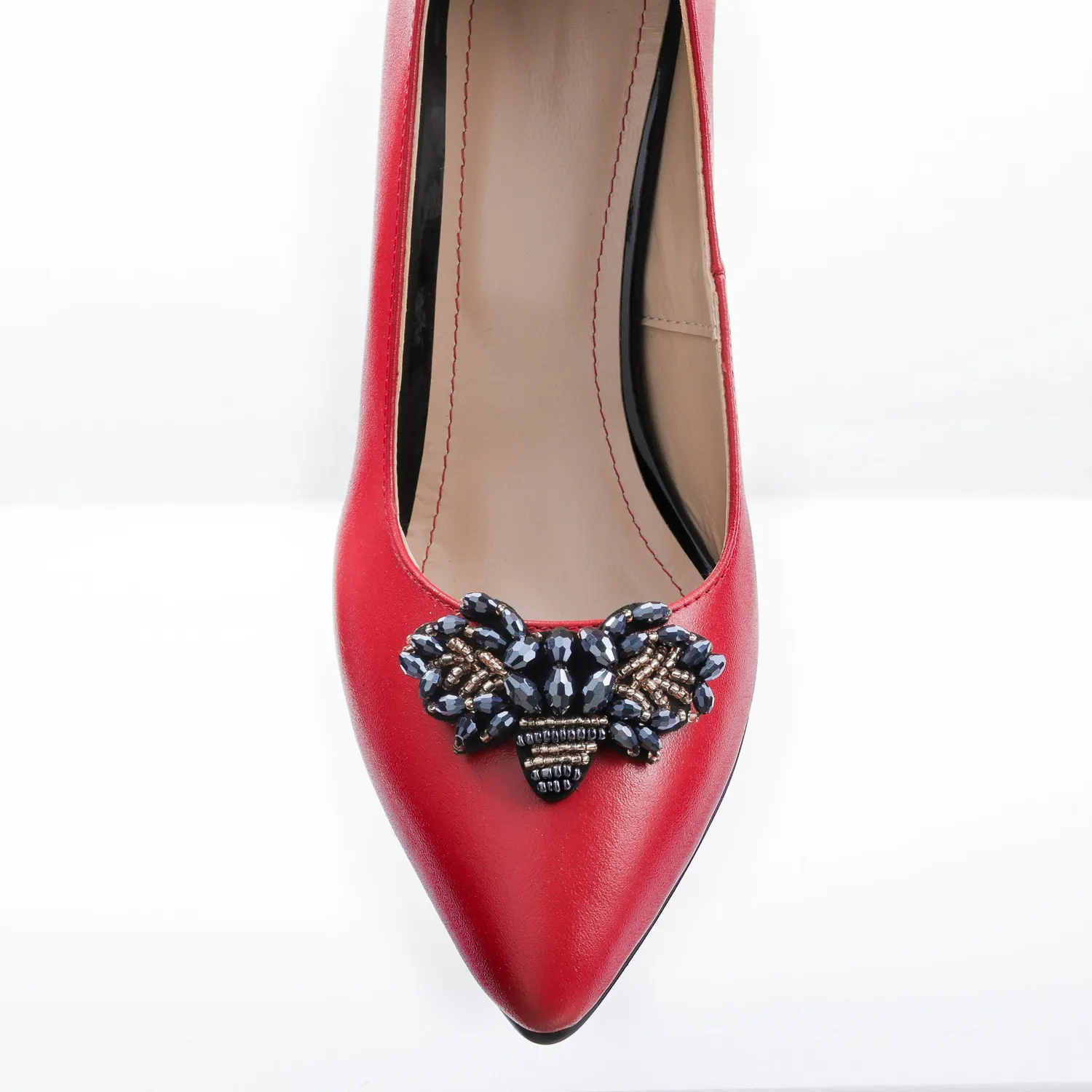 Catinca Shoes A63 RB pantofi damă piele roșie