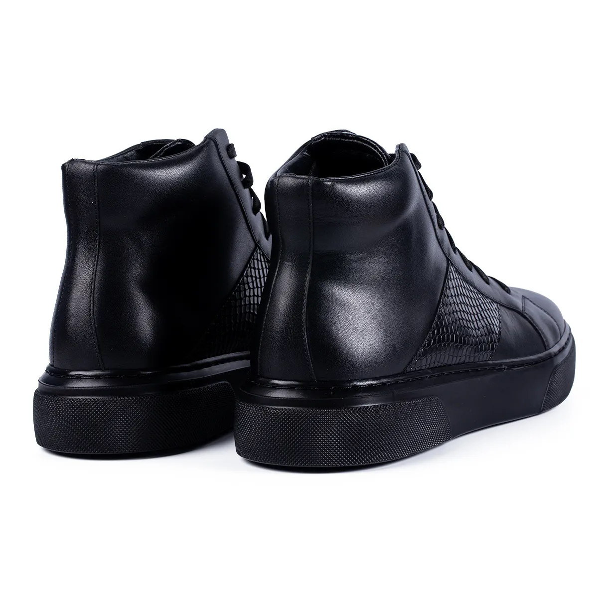 Lucas Shoes 855 C ghete bărbați negre piele naturală
