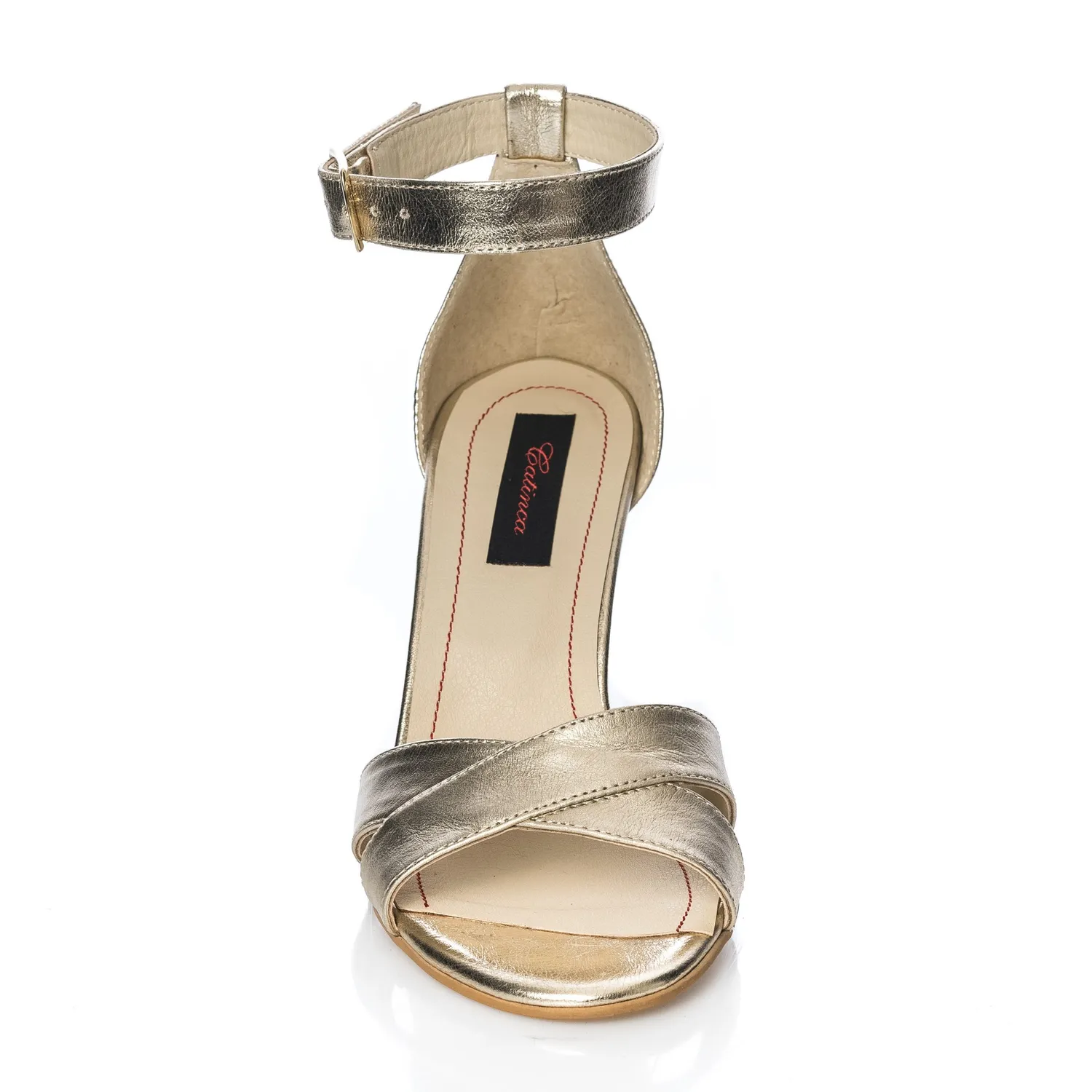 Catinca Shoes S4 AU sandale dama piele naturala auriu