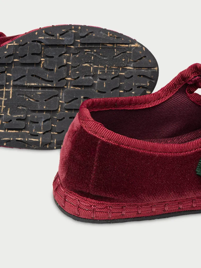 Flagelus Lucrecia Kids pantofi copii bordo velur