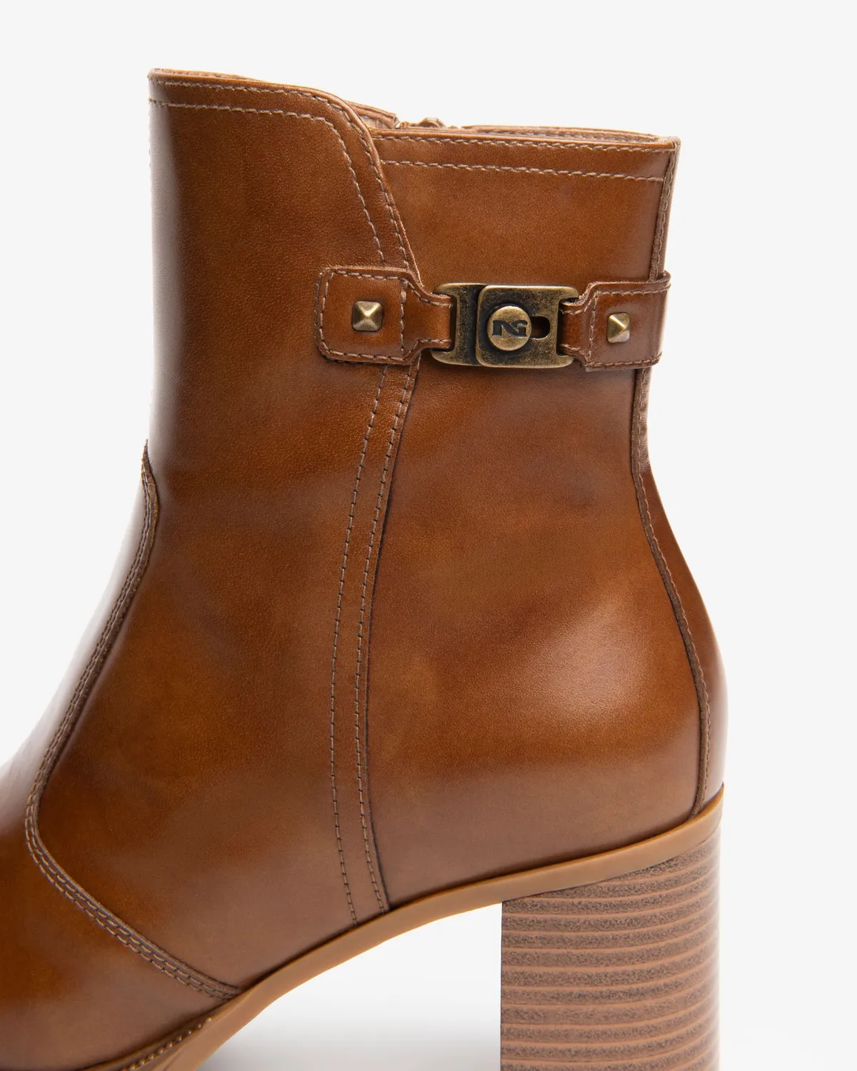 NeroGiardini botine piele dama cu toc 8 cm