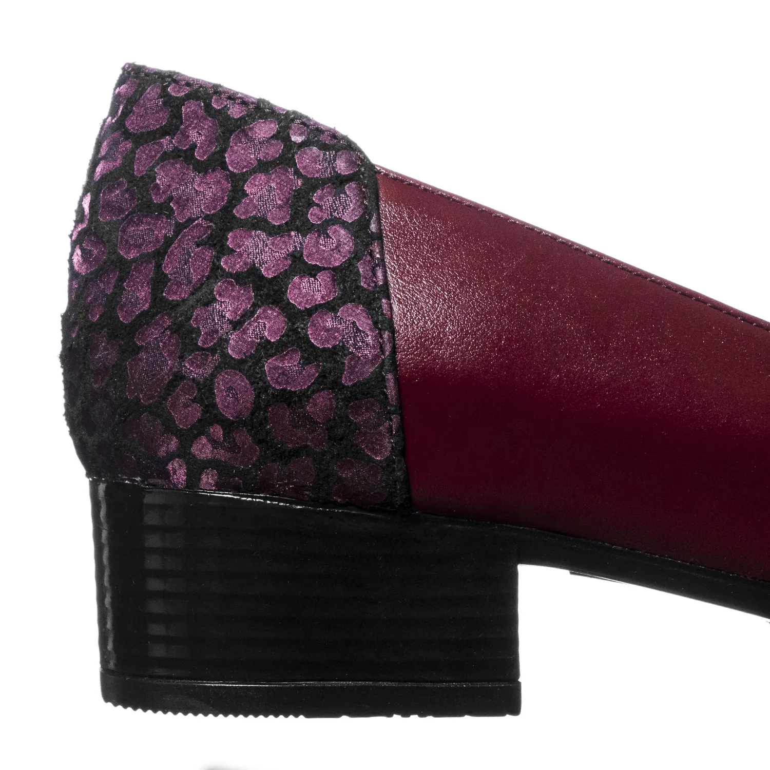 Catinca Shoes T8 BBP pantofi dama piele bordo poney