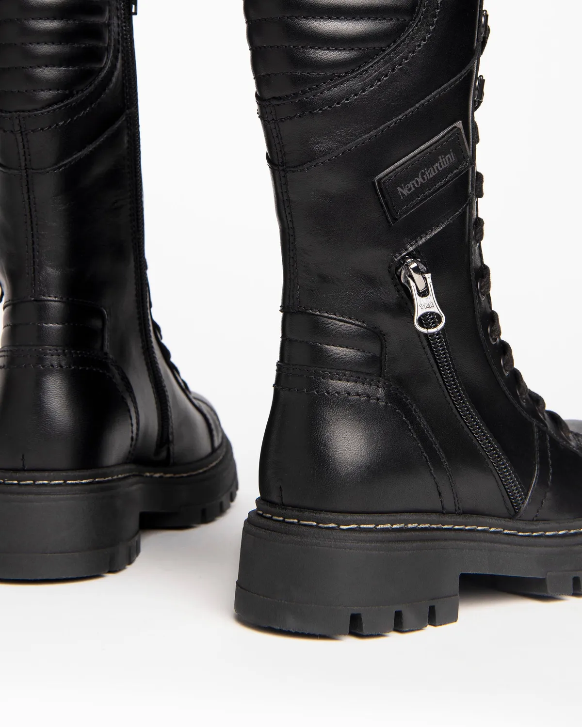 NeroGiardini cizme fete piele adolescente iarna