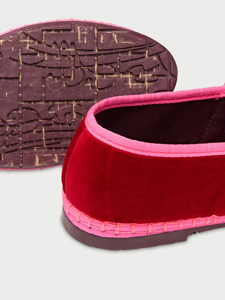Flagelus Claire Deep Red pantofi Mary Jane roșii