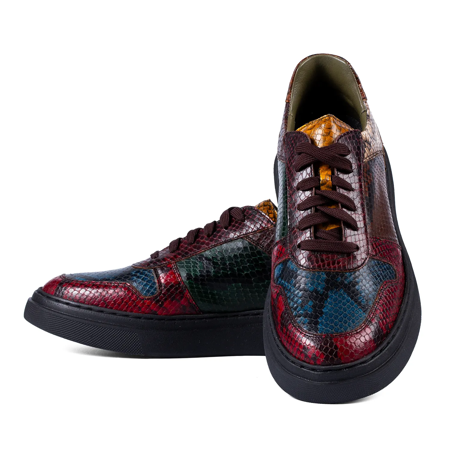 Lucas Shoes Sneaker 001 Chile sneakers maro croco piele