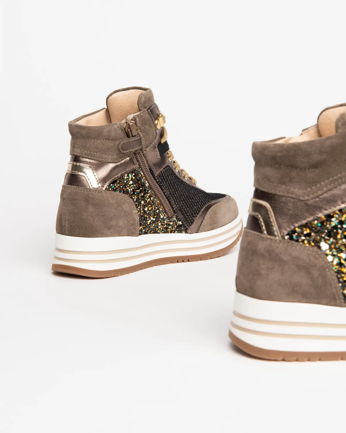 NeroGiardini sneakers fete piele intoarsa
