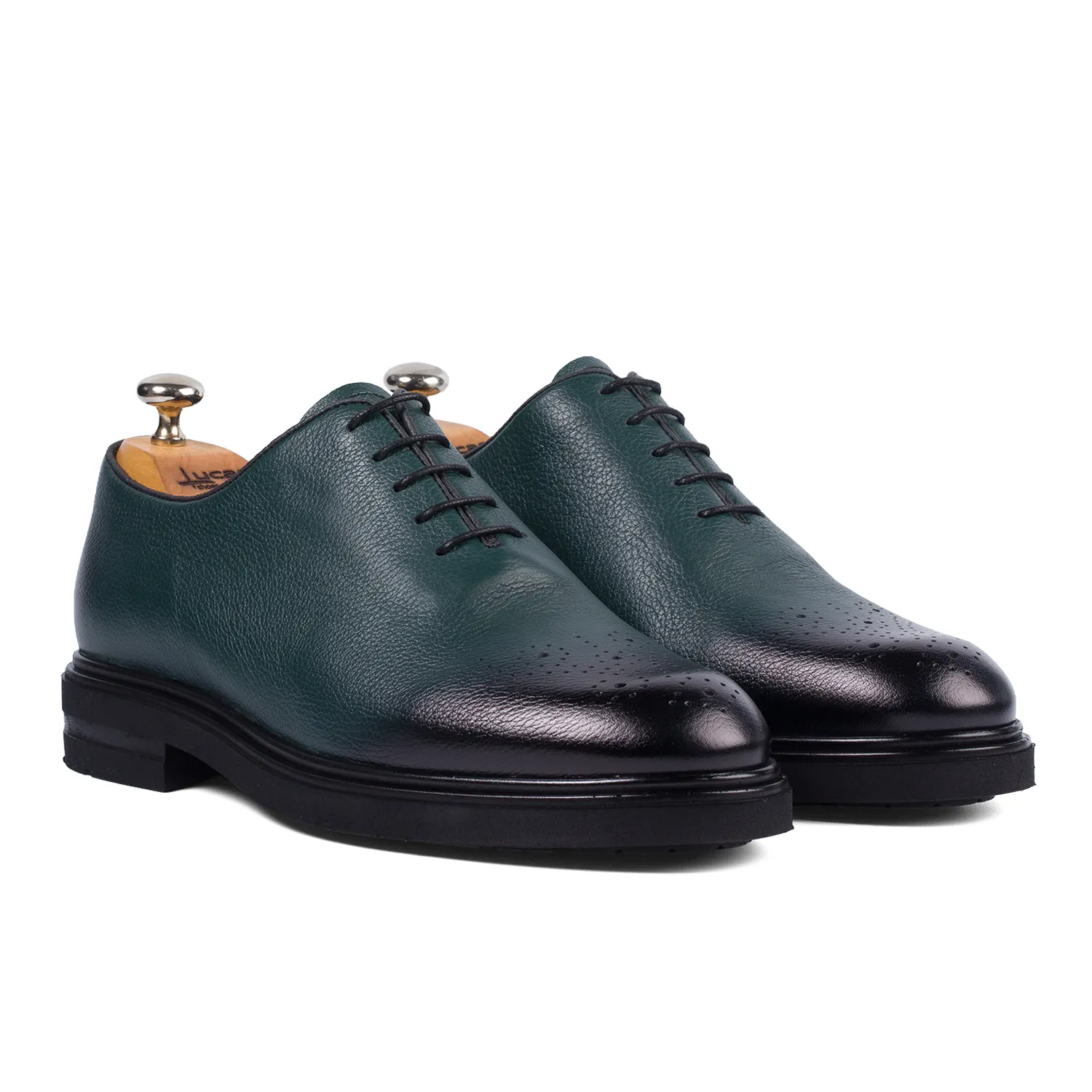 Lucas Shoes Elegant 900 Oslo Verde Bizon pantofi barbati piele