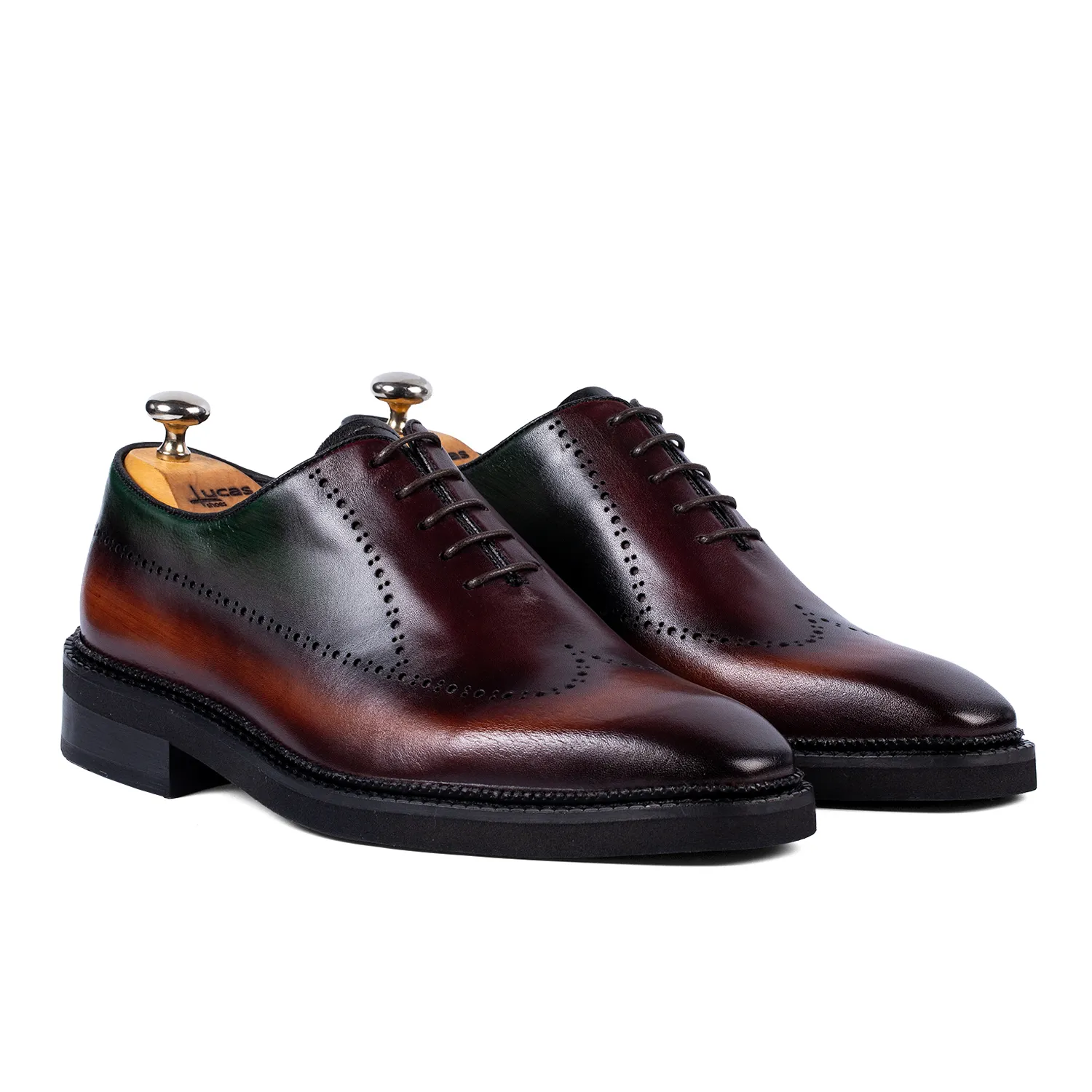 Lucas Shoes Elegant 906 pantofi verde patina
