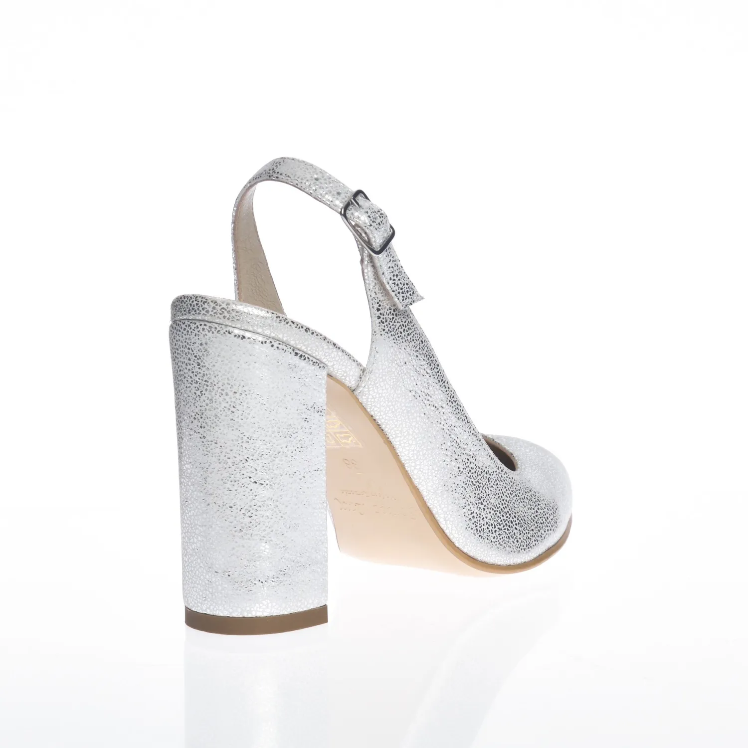 Catinca Shoes 269 PA sandale damă piele pietre argintii