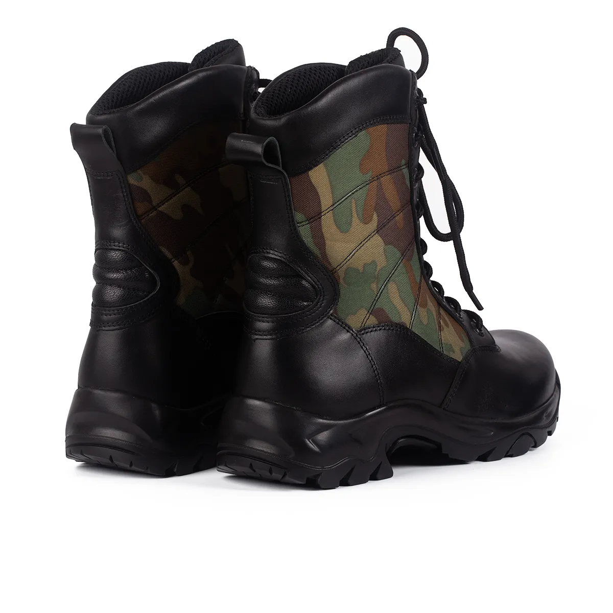 Lucas Shoes 374 bocanci barbati negru camuflaj piele