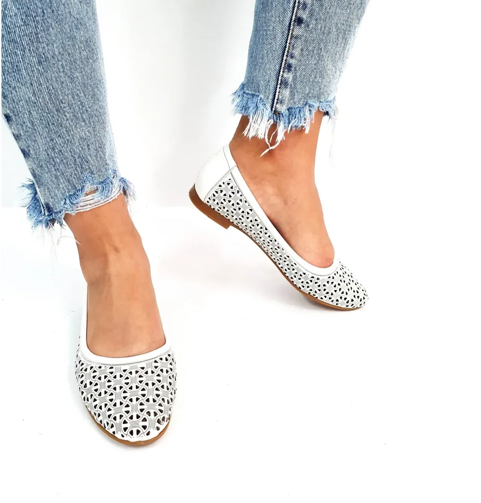 Catinca Shoes BL 4 BJ balerini piele naturala bej