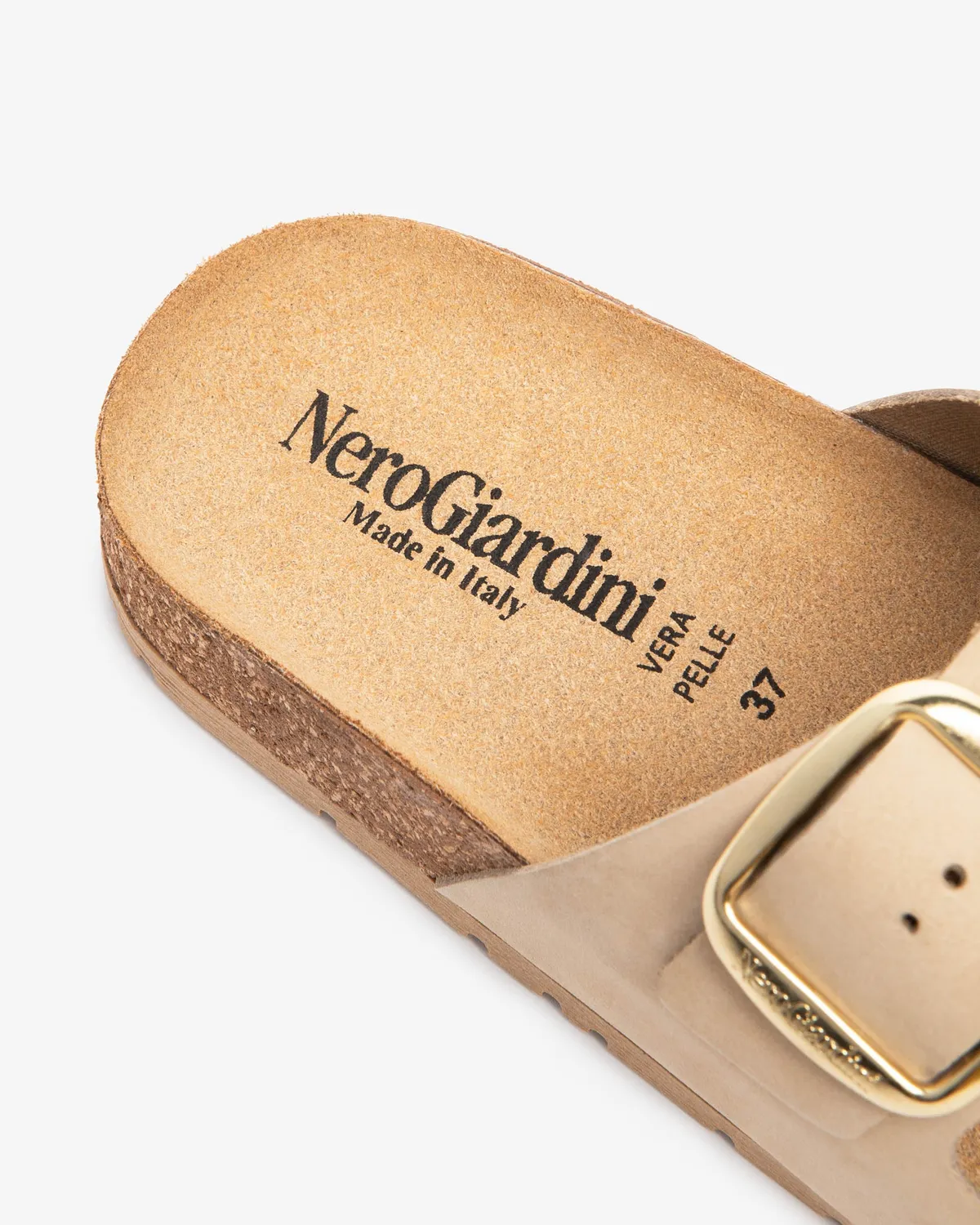 NeroGiardini Papuci damă piele model comod de vară