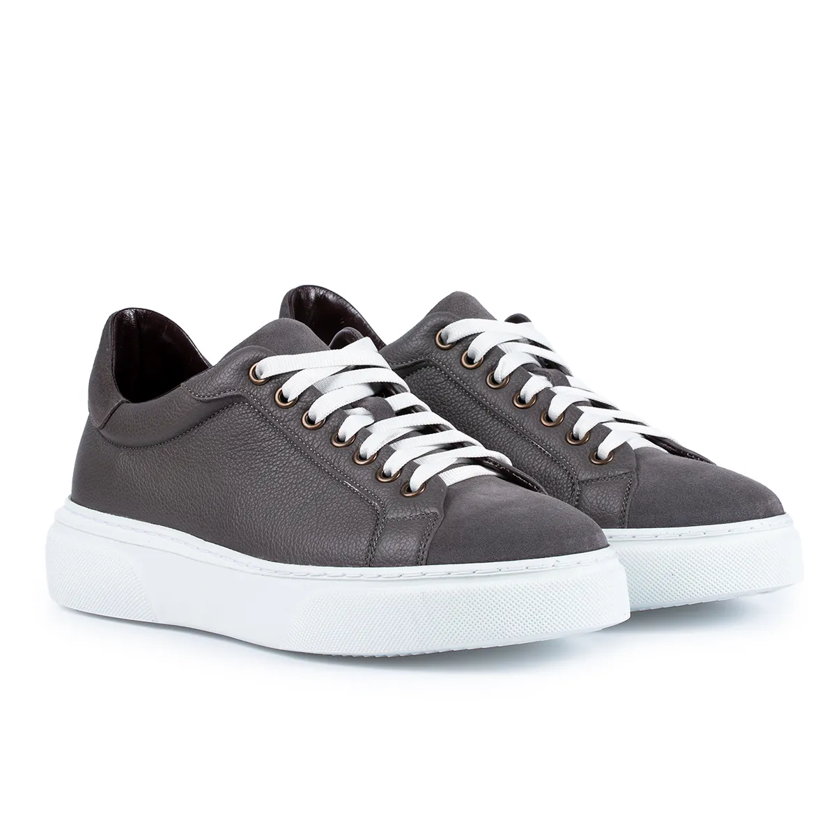 Lucas Shoes 510 sneakers piele gri barbati