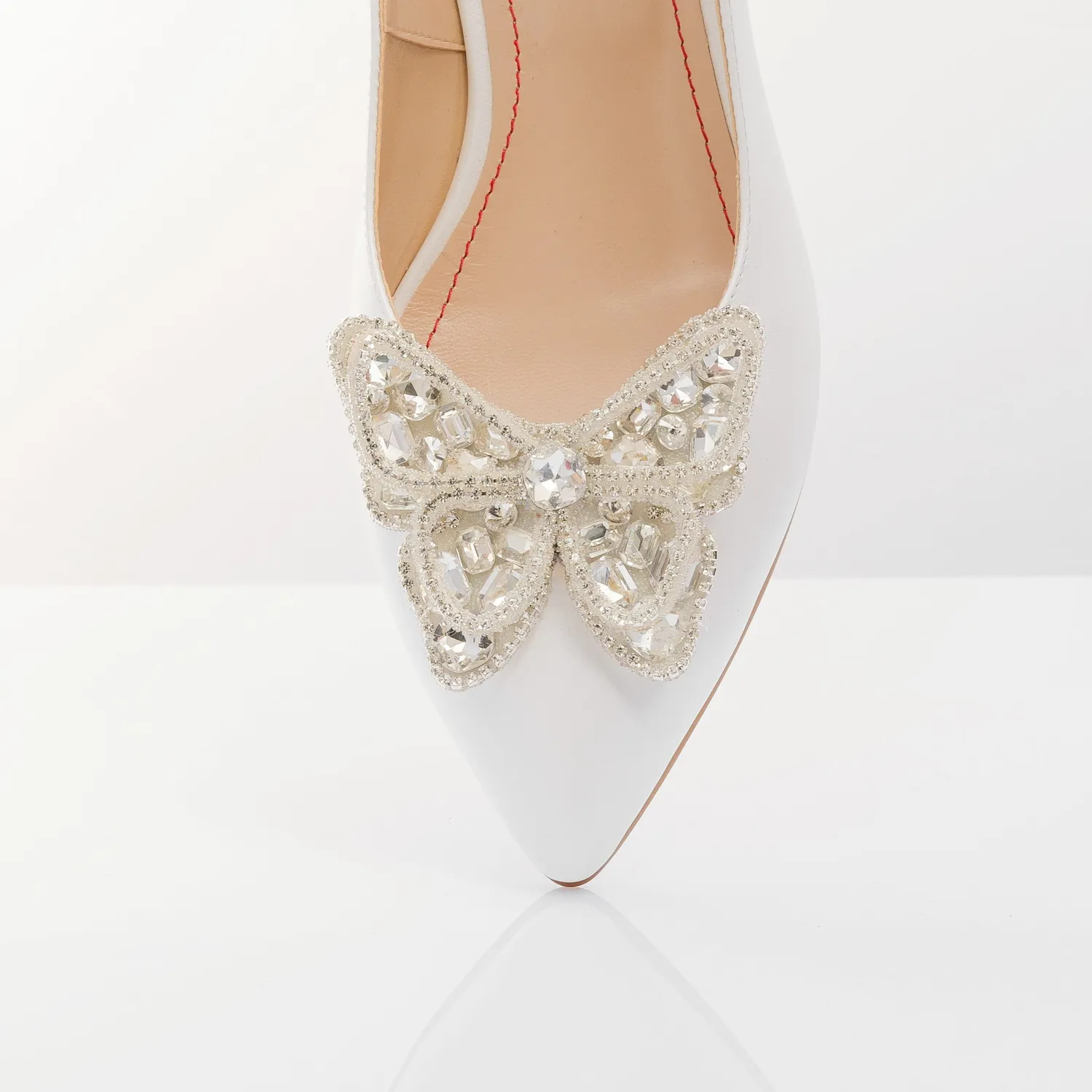 Catinca Shoes BLD10F sandale piele alb sidef