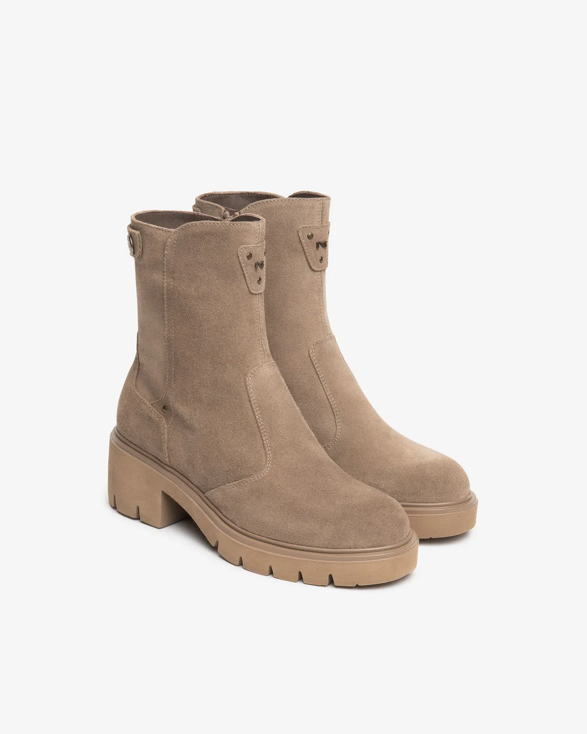 NeroGiardini botine dama piele intoarsa toc 60 mm