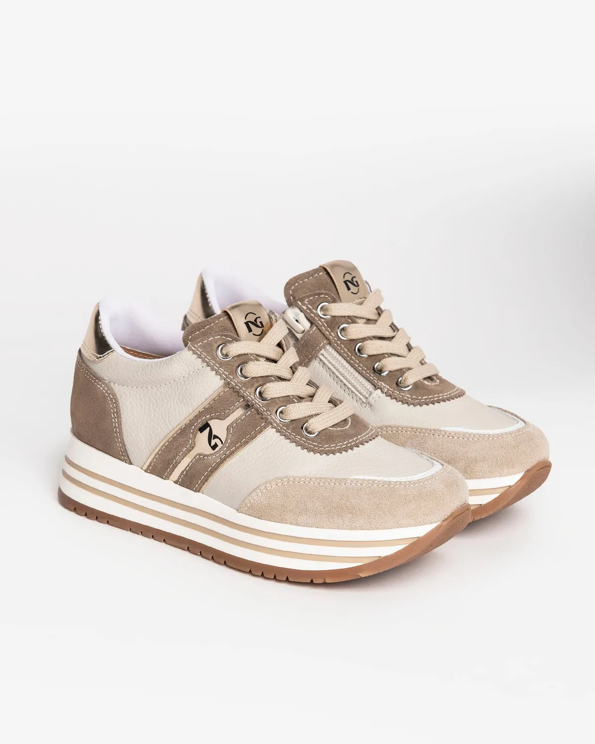 NeroGiardini Teens sneakers piele fete talpa usoara DryGo