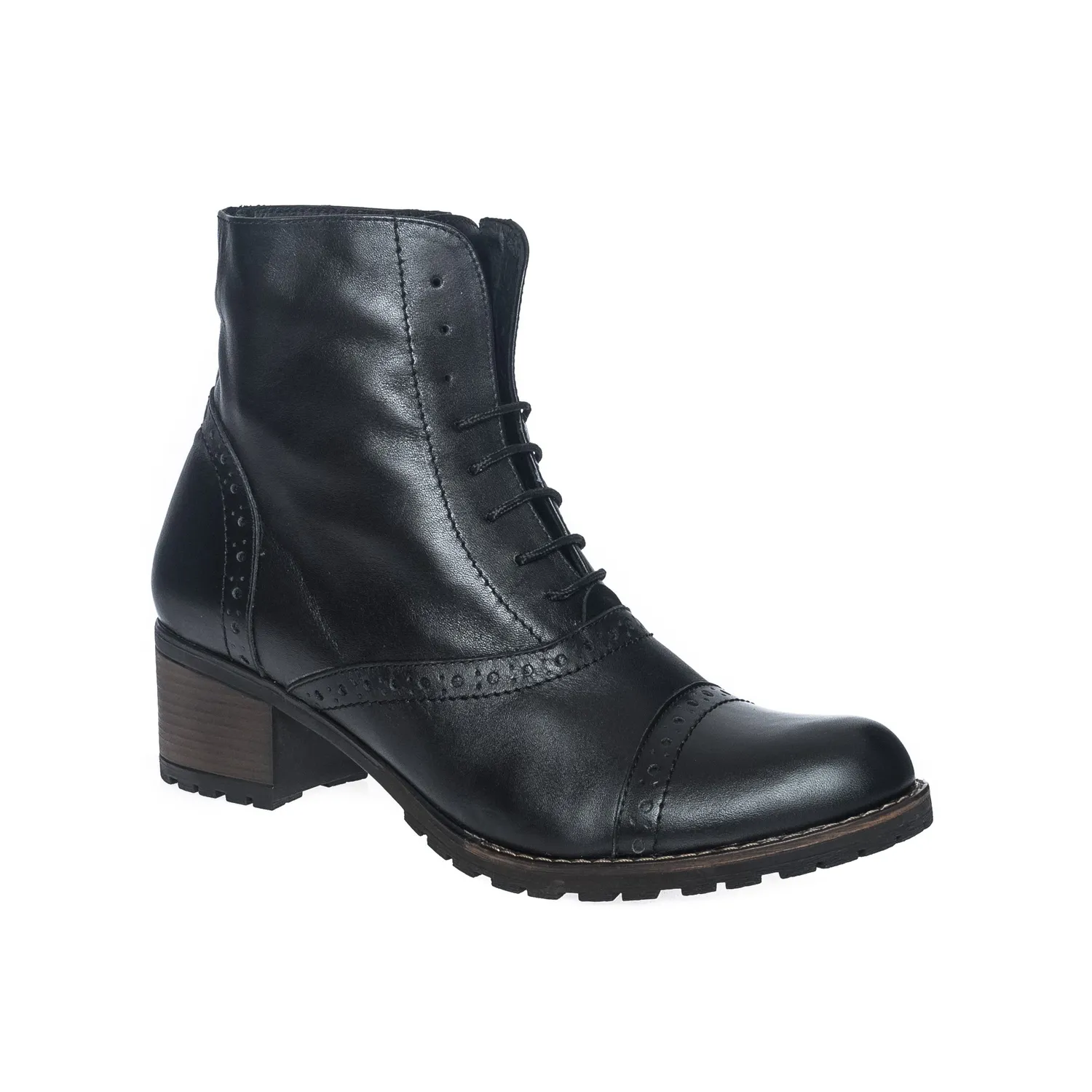 Catinca Shoes BC1 N ghete dama negre piele naturala